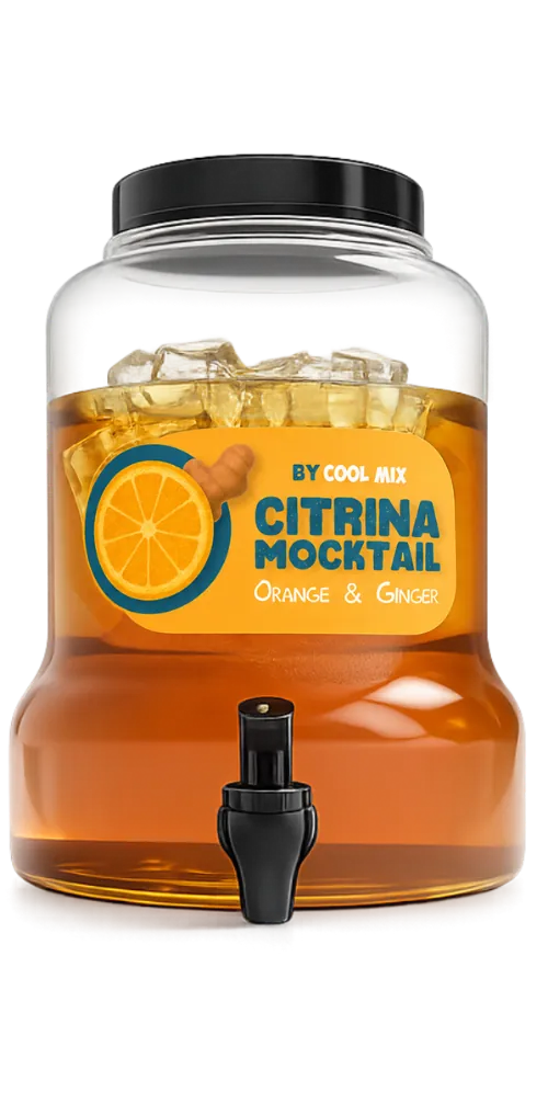 CoolMix Citrina orange and ginger mocktail dispenser