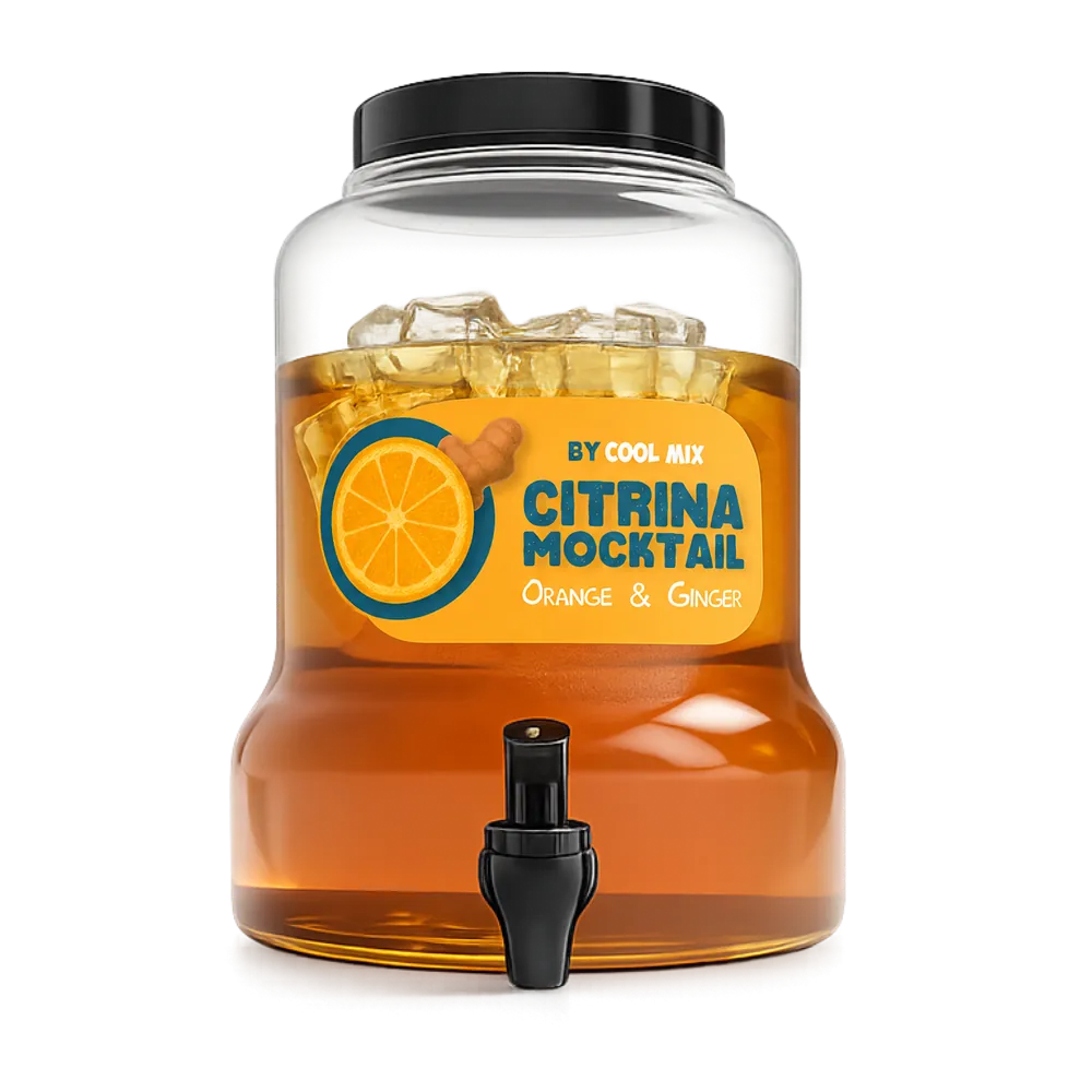 CoolMix Citrina orange and ginger mocktail jar